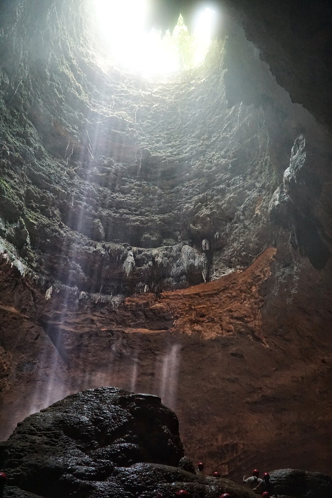 Beautiful Ray Of Light Inside Jomblang Cave, Yogyakarta, Indones
